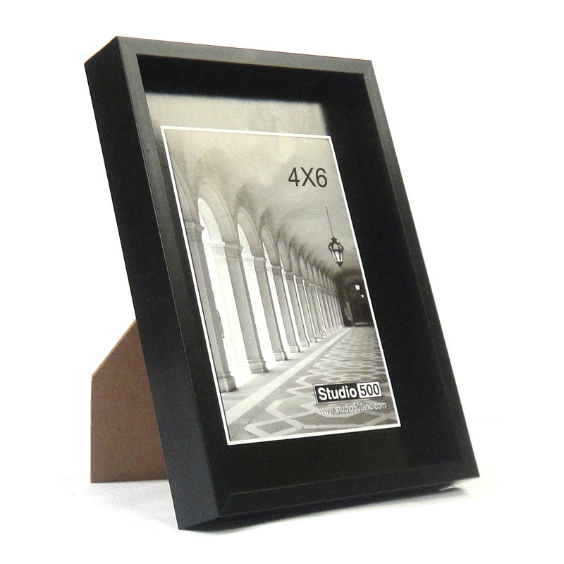 Cadre photo Glam, Noir mat, 7 po x 5 po