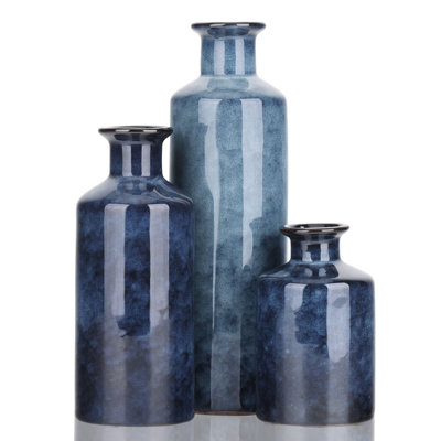 Small  Farmhouse Country Flower Vases 3pcs