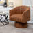 Faux Leather Upholstered Swivel Barrel Chair-135525719-170896852