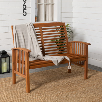 Solid Wood Acacia Outdoor Bench