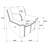 Brier Blue Upholstered Padded Arm Recliner Chair