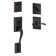 Addison Handleset with Deadbolt and Accent Door Lever and Rosette