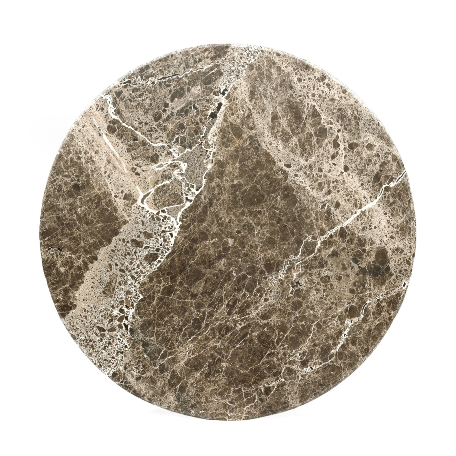 Agatha Dining Table-Brown Marble, 30”H x 36”L x 36”W