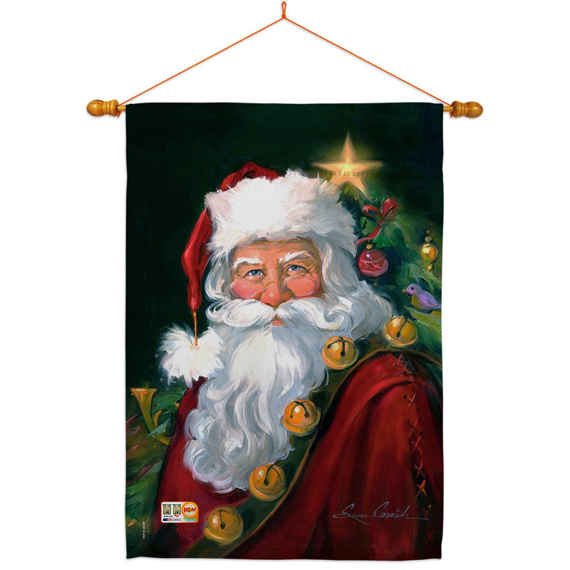 Double Sided 40'' H x 28'' W Polyester Christmas Flag Set