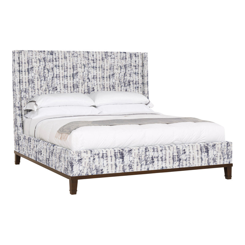 Michael Weiss Upholstered Wingback Bed, Ozark Marina, Havana
