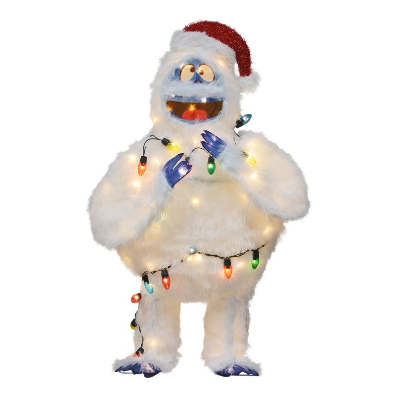 ProductWorks 48 Inch Bumble 3D LED Pre-Lit Holiday Yard Decor with Light Strand