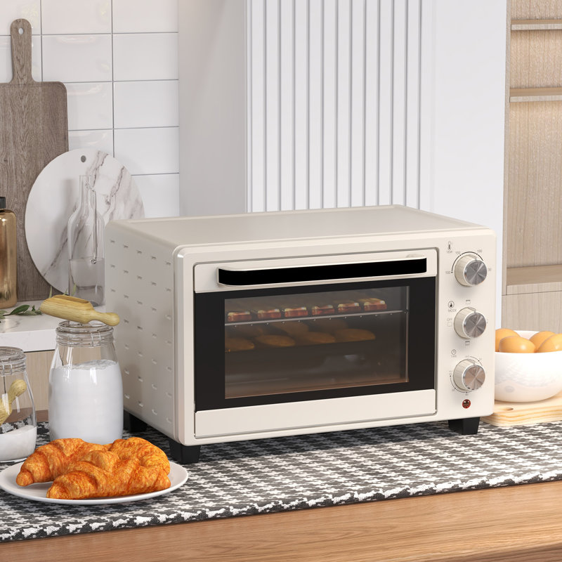 HOMCOM Toaster Oven, Cream