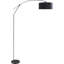 Lampe noire 81 po avec arche noire réglable