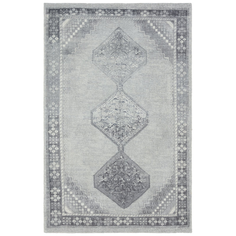 Tapis gris Riverelle, Tapis de couloir 2 pi 6 po x 8 pi