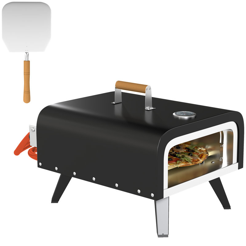 Outsunny Steel, Stainless Steel Countertop Pizza Oven