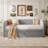 Twin Size Velvet Upholstered Design Daybed Frame With Pop Up Trundle-504792326
