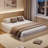 Wood Platform Bed Frame with Fluted Design, Low Profile Minimalist Bed Base, Noise‑Free & No Box Spring-1443990913-1443990918