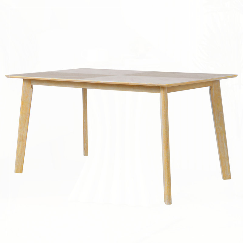 Dining Table, Kitchen Room Table For 6, Natural Wood Wash