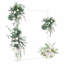 150cm W x 49.5cm D Steel Arbour in White