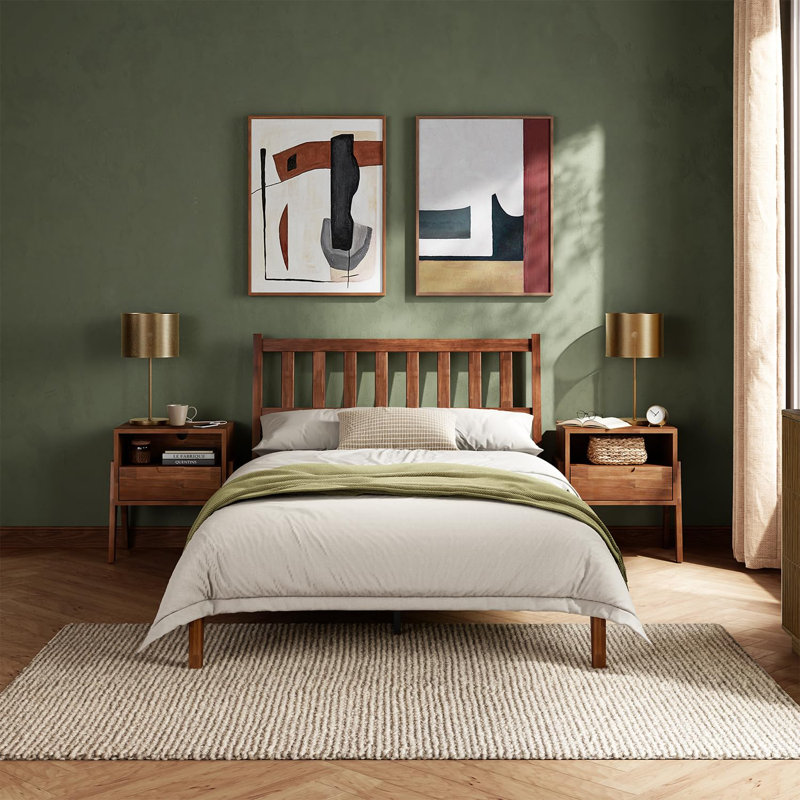 Josse Ted Bed, Walnut, Full