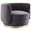 Chaise pivotante en velours performance Embrace-100565371