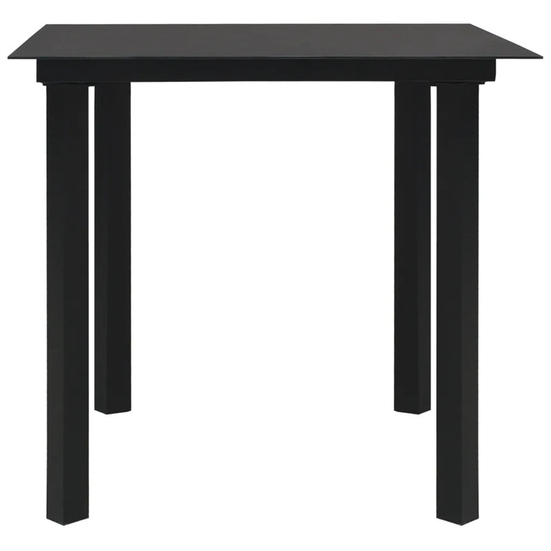 Punchard Square Metal Outdoor Dining Table , 80cm cm W 80cm cm D