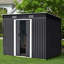 4x8FT Metal Pent Roof Garden Tool Shed