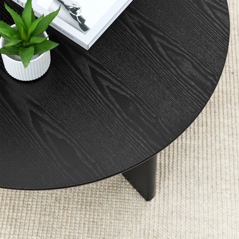 Table basse ronde de 36 po (y compris la table basse, sans les chaises), Noir