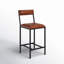 Lazarus Leather & Metal Bar & Counter Stool-927068421