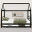 Lit plateforme simple en métal avec lit gigogne Artavious-570044741