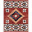 Tapis traditionnel rouge / bleu Jamyn Lea Crimson Well Woven-1800252047