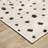Harlow Abstract Spots Beige/ Black Area Rug-850138331