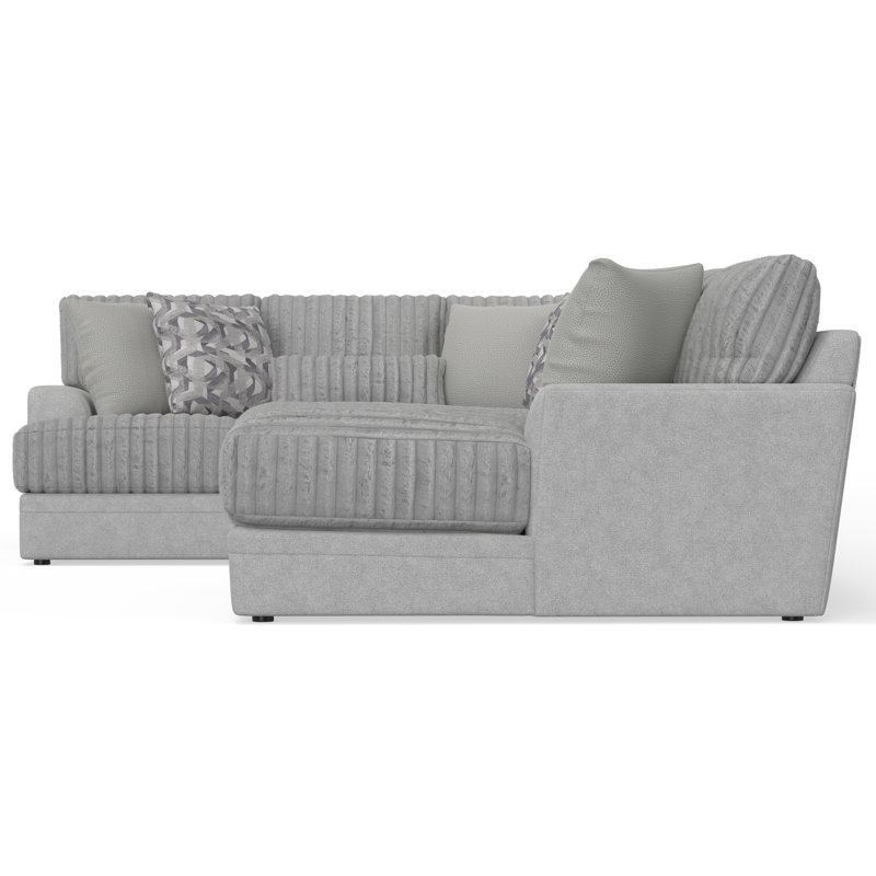 Titan - Canapé modulaire 3 pièces avec sièges confortables et 9 coussins décoratifs inclus, Orienté à gauche (vu de face)