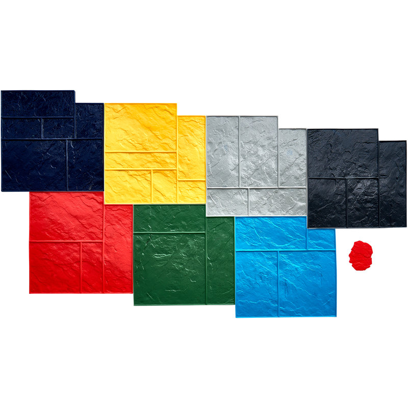 Tapis de tampons à béton 24 po 7 pièces