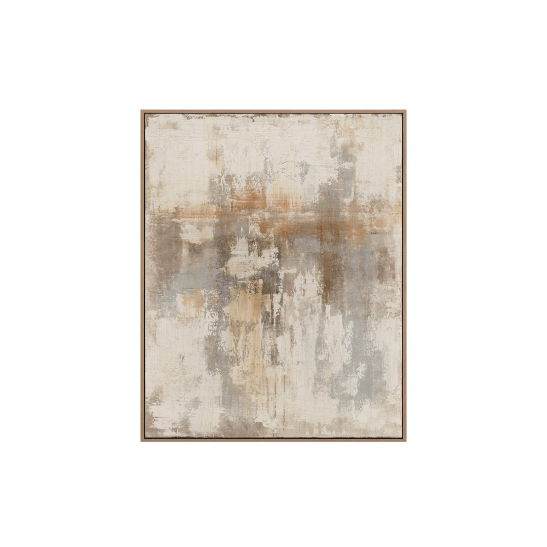 ABSTRACT 100% HAND PAINTED CANVA 120x5x150 CM - Floater Frame Painting on Canvas