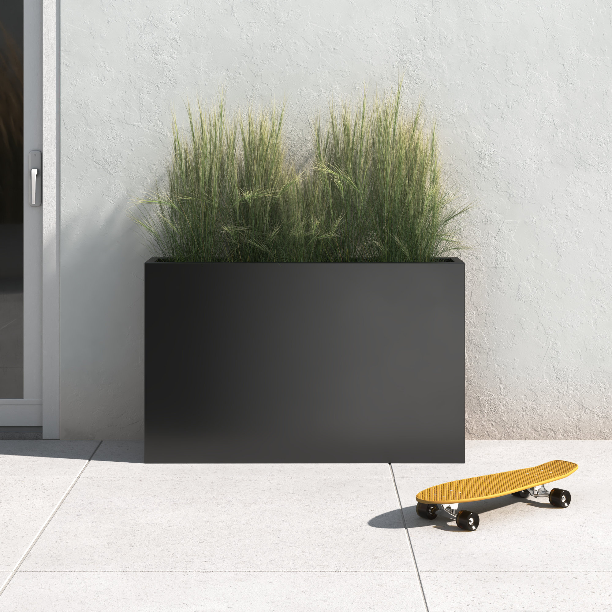 Connoisseur Handmade Planter Box, Black, 30" H x 36" W x 12" D
