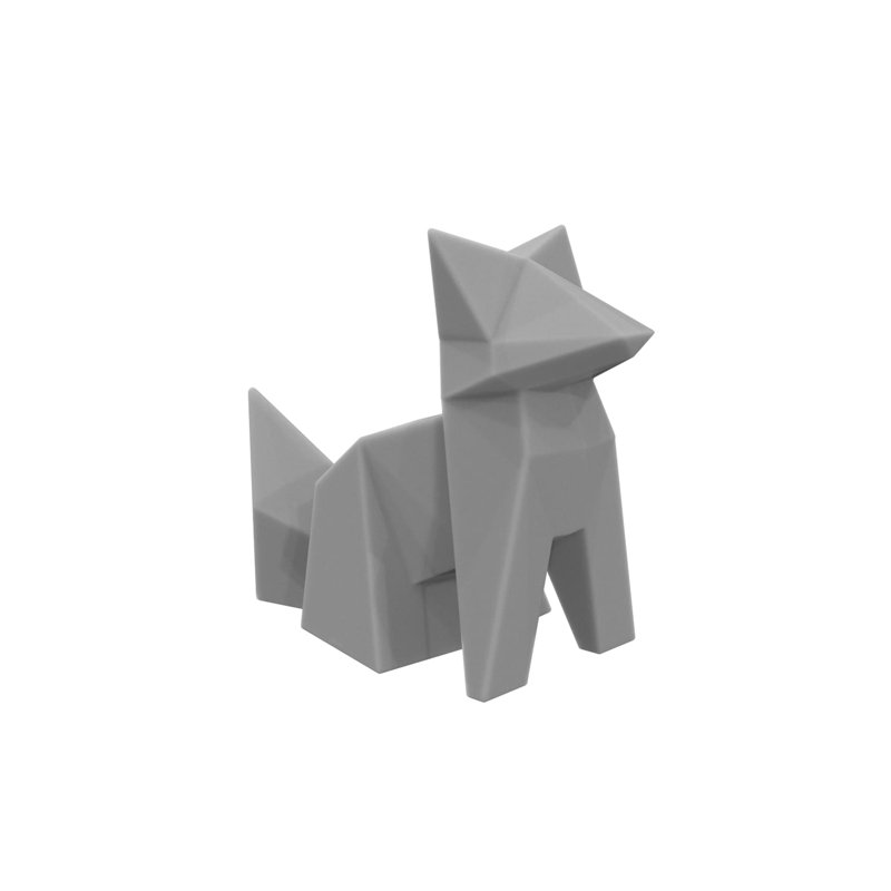 Statue de jardin renard en plastique, Glace