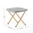 Oversized Folding Upholstered Saucer Chair With Ottoman-76709592