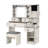 Pavo Farmhouse Vanity With Movable LED Mirror And Charging Station-122065419