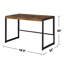 Bureau d'écriture avec structure en métal