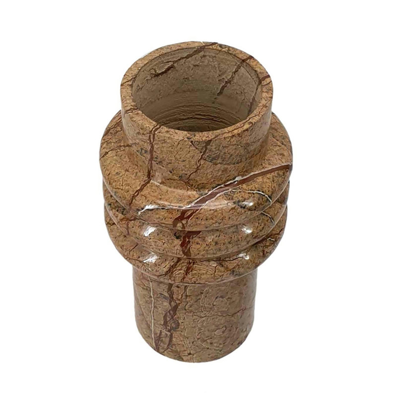 Vase court en marbre Carelyn