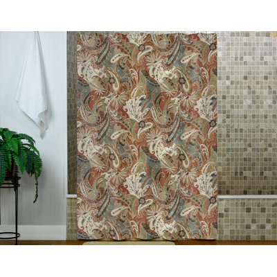 Contempo 100% Cotton Single Shower Curtain