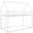 Twin Over Twin House Bunk Bed With Built-In Ladder