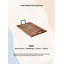Plateau rectangulaire brun Hedda