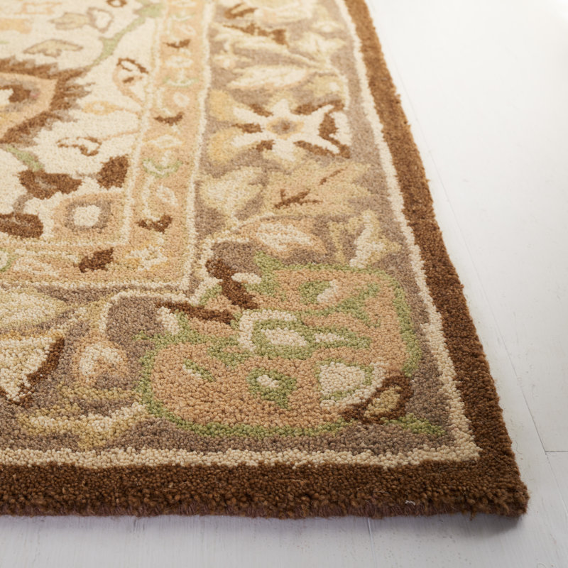 Tapis oriental en laine touffeté à la main Tingley, Carré 6 pi