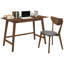 Bureau Mid-Century moderne en noyer avec chaise confortable 2 - Confort