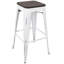 Ensemble de 2 tabourets de bar empilables Oregon