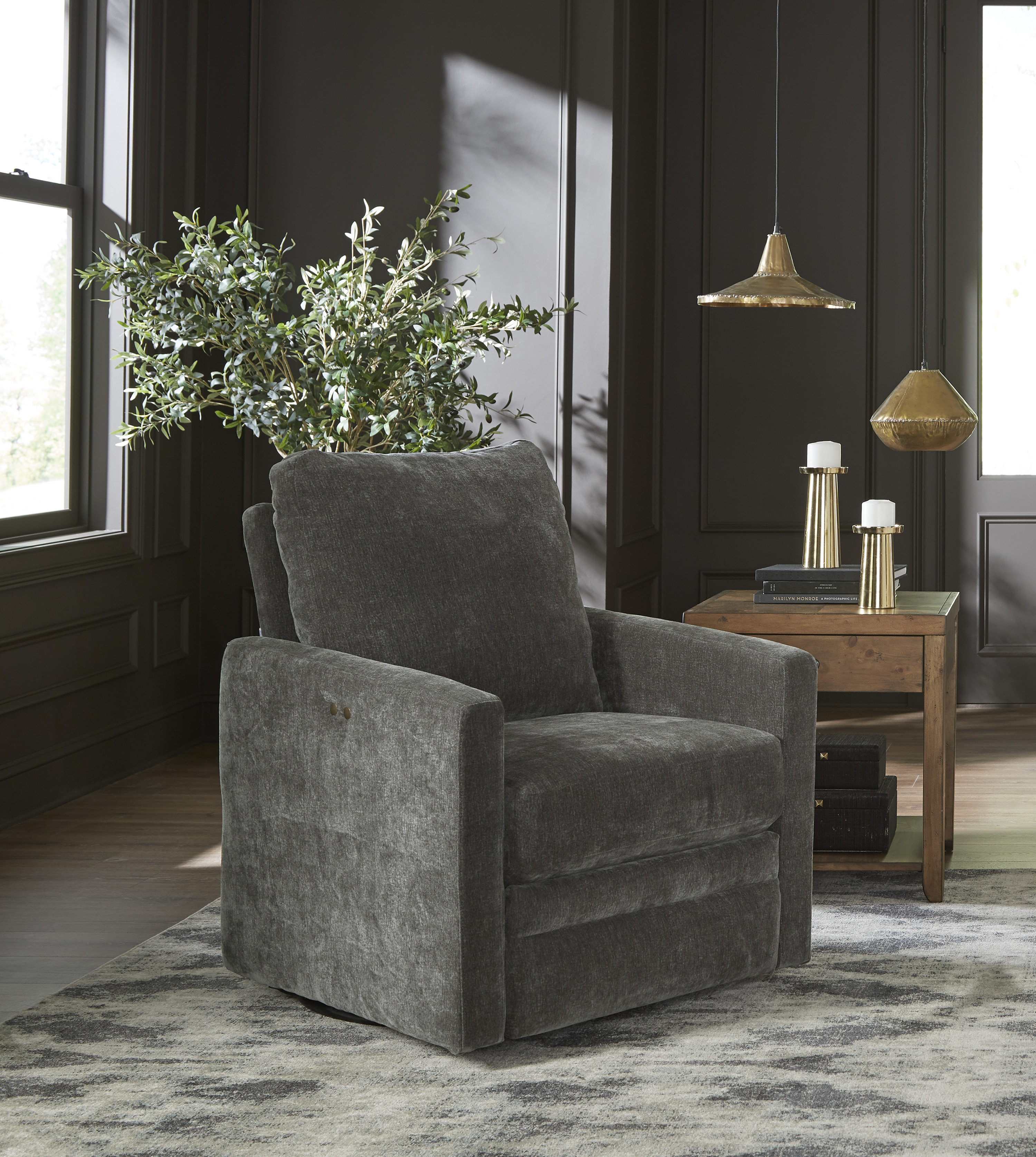 Latitude Run® Power Swivel Barrel Recliner - Wayfair Canada