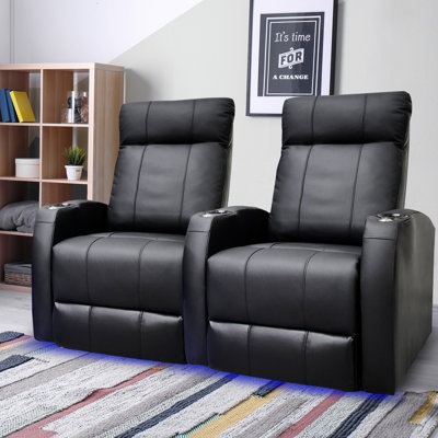 Syracuse Leather Home Theater Row Seating (Row of 2)