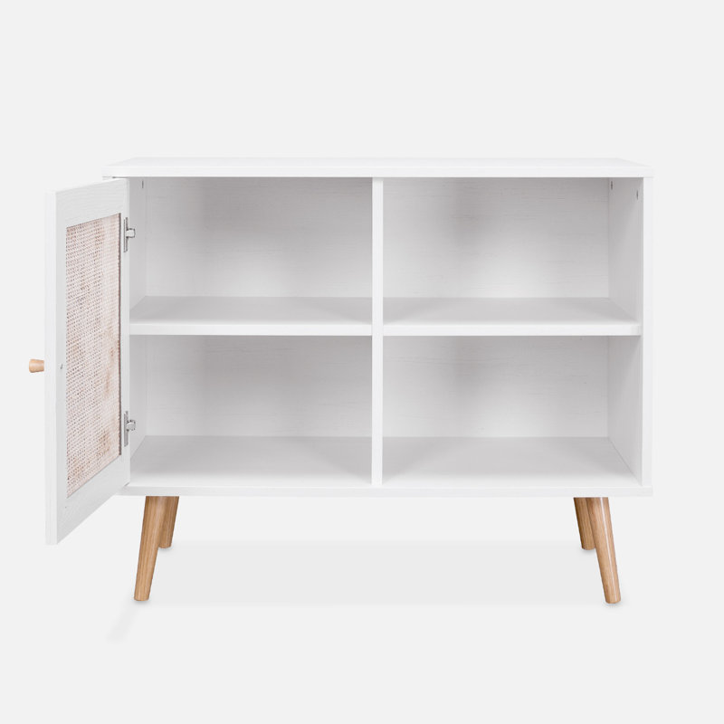 Rectangle Cabinet Accent Chest, White 