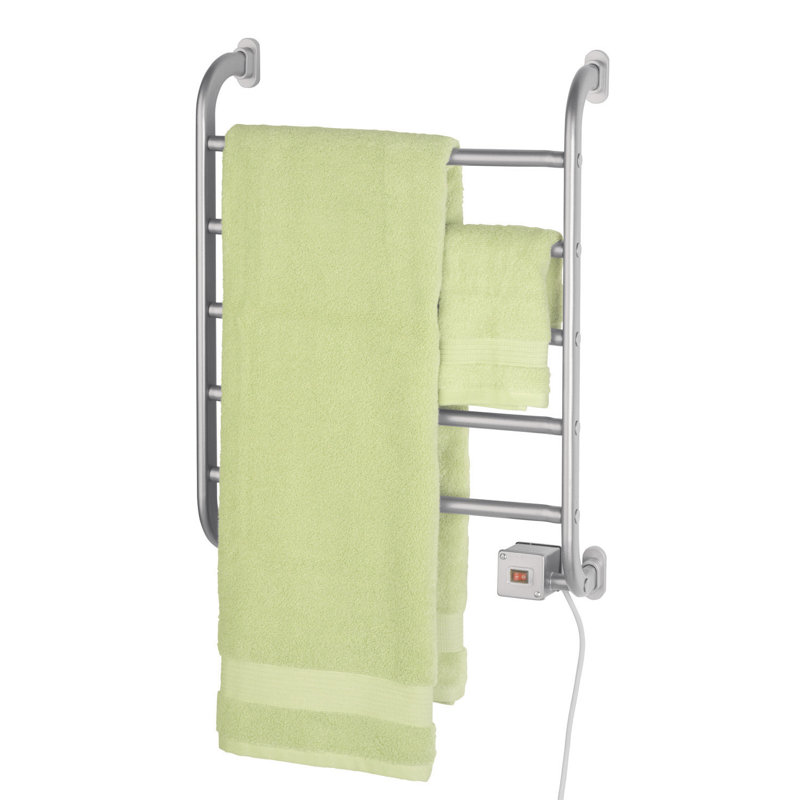 Chrome Wall Mounted 5-Bar Towel Warmer Rack