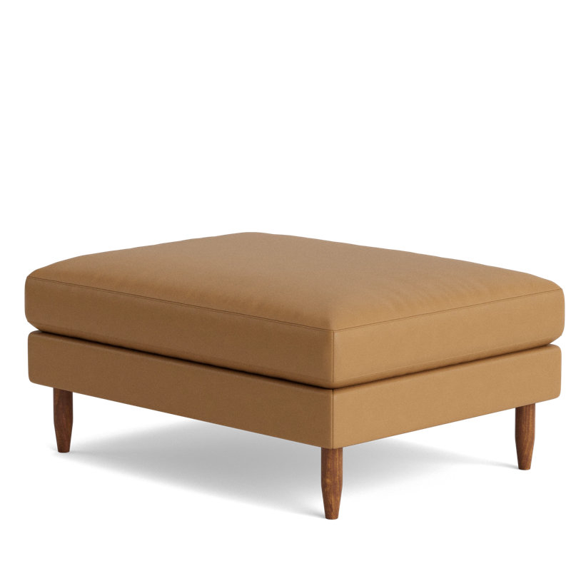 Skinny Fat Ottoman, Leather - Butterscotch