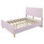 Lit double Gaines, finition rose ultrabrillant