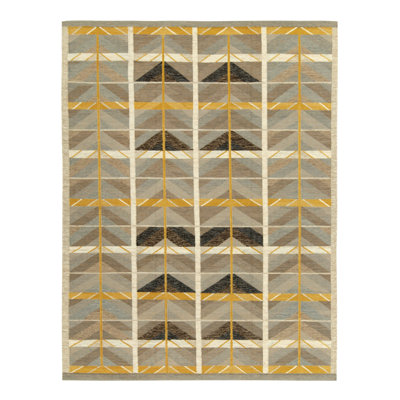 Scandinavian Wool Geometric Area Rug