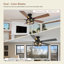 132.08 cm Ceiling Fan with Light Kit